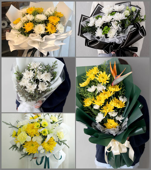 江苏泰州泰兴市张桥镇焦堡社区白事花束代送